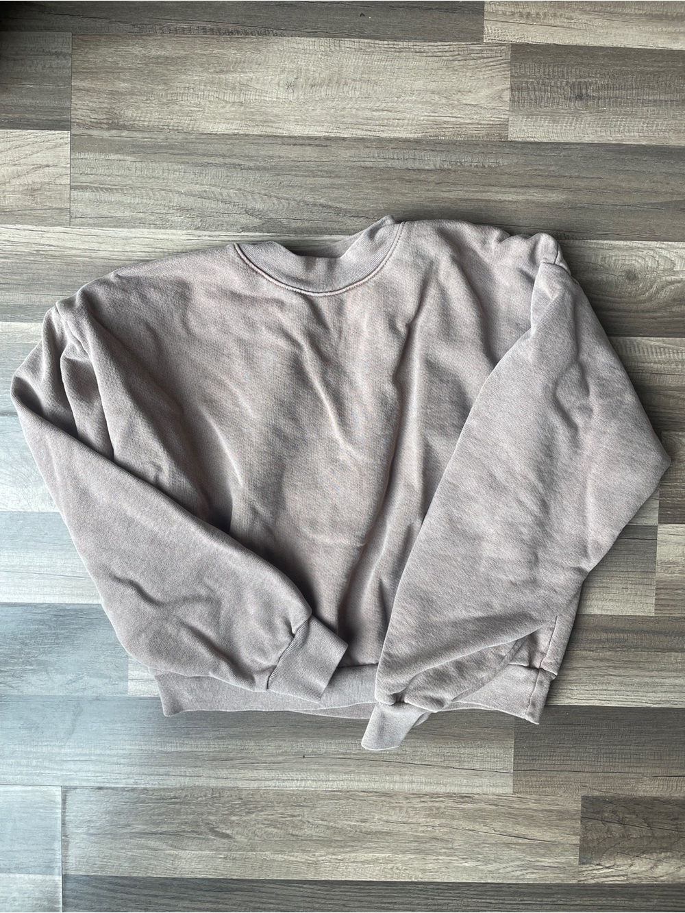Los Angeles Apparel Heavy Fleece Cropped Mock Neck Pullover